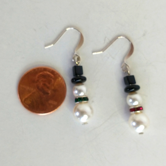 Swarovski Snowman ☃️ earrings - Picture 3 of 4